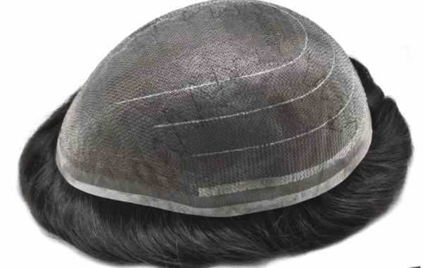 Full Swiss Super Welded Lace Men Toupee Bleached Knots Natural Hair System - Image 2