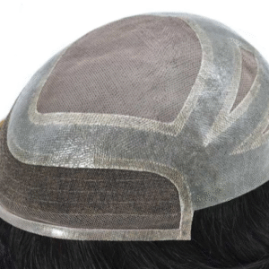 Fine Monofilament Poly Skin Men Toupee Natural Hair System