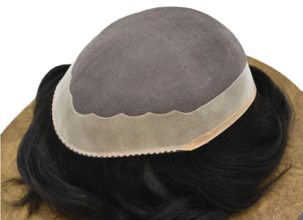 Fine Monofliament Durable Men Toupee Natural Hair System