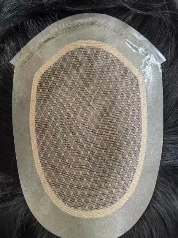 Full Natural Skin Toupee for Men Natural Hair System - Image 3